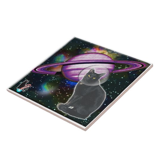 Space-Cat Cosmo Tegel Tegeltje (Zijkant)