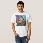 Space Cat DJs Pizza T-shirt (Voorkant volledig)