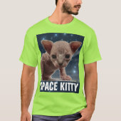 SPACE CAT Funny T-Shirts (Voorkant)