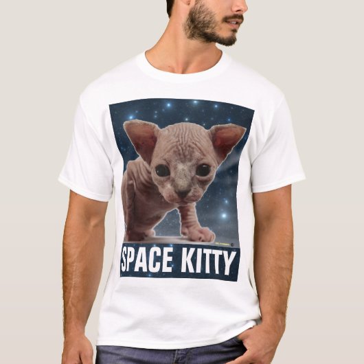 SPACE CAT, Funny T-Shirts (Voorkant)