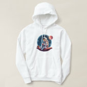 space cat hoodie (Design voorkant)