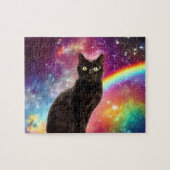Space Cat Jigzaag Puzzle Legpuzzel (Horizontaal)