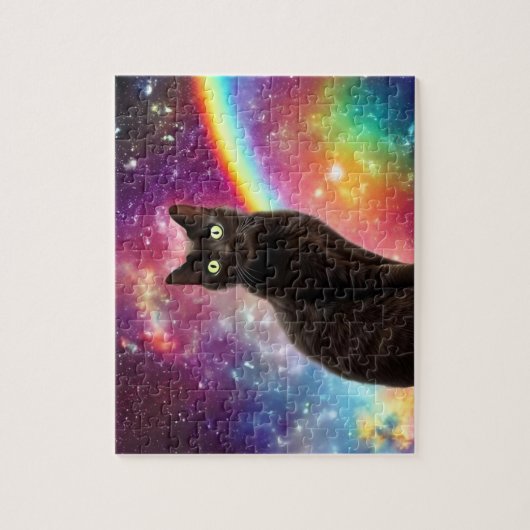 Space Cat Jigzaag Puzzle Legpuzzel (Verticaal)