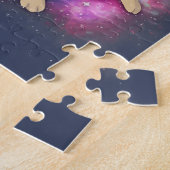 Space Cat Kitten Astronaut Funny Pizza Mars Alien Legpuzzel (Zijkant)