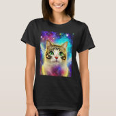 Space Cat Kitty Kitten In Cat Style 10 T-shirt (Voorkant)