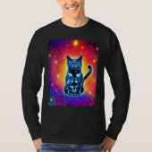 Space Cat Kitty Kitten In Cat Style 1 T-shirt (Voorkant)