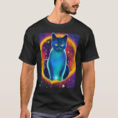 Space Cat Kitty Kitten In Cat Style 5 T-shirt (Voorkant)