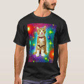 Space Cat Kitty Kitten In Cat Style T-shirt (Voorkant)
