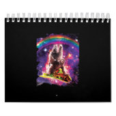 Space Cat Llama Sloth Riding Kalender (Hoes)