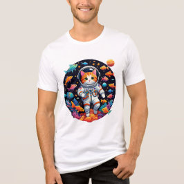 Space Cat Odyssey - Kosmische ontdekkingsreiziger Tri-Blend Shirt