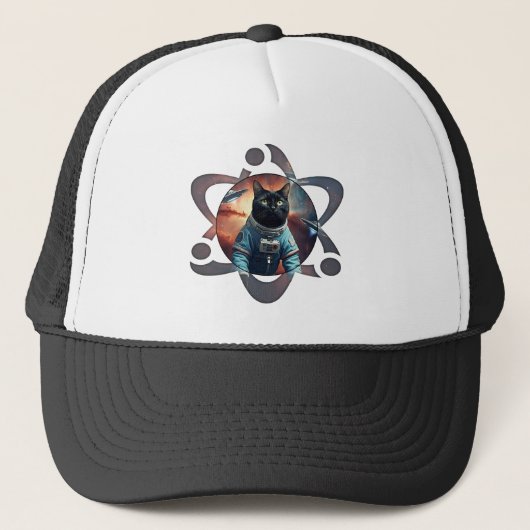 Space Cat Science Trucker Pet (Voorkant)