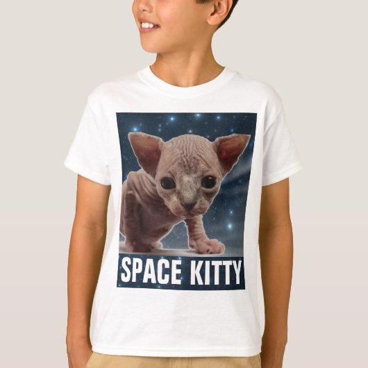 SPACE CAT, SPHYNX KINDER T-Shirts T - shirts (Voorkant)