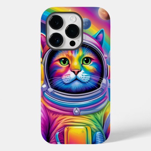 Space Cat Telefoon Case (Achterkant)