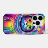 Space Cat Telefoon Case iPhone Hoesje (Achterkant horizontaal)