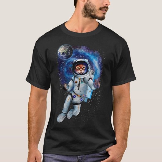 Space cat TSHIRT (Voorkant)