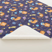 Space Cats Sherpa Blanket Sherpa Deken (3/4)