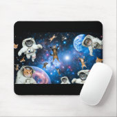 Space Cats Stars Planets Astronauts Muismat (Met muis)