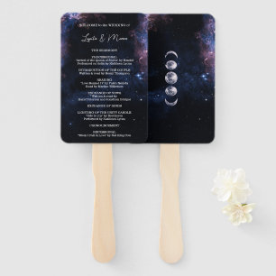 Space Celestial Mystical Sterrennacht Wedding Handwaaier