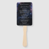 Space Celestial Mystical Sterrennacht Wedding Handwaaier (Voorkant)