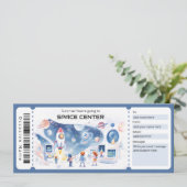  Space Center Gift Certificate Kaart (Staand voorkant)