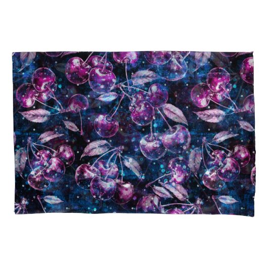 Space Cherry Pillow Shams hoesjes Kussensloop (Voorkant-Links)