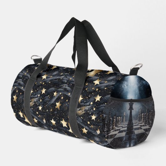 Space Chess Master Kleine Duffel Tas (Rechterhoek)