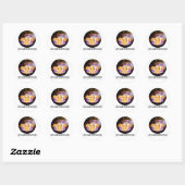 Space Chickens Ronde Sticker (Vel)