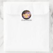 Space Chickens Ronde Sticker (Tas)