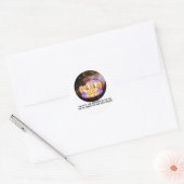 Space Chickens Ronde Sticker (Envelop)