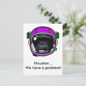 Space Chimp Briefkaart (Staand voorkant)