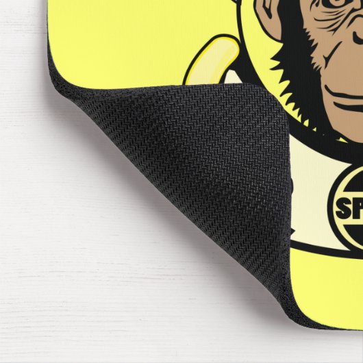 Space Chimp Mousepad Muismat (Hoek)