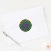 Space Chimp Ronde Sticker (Envelop)