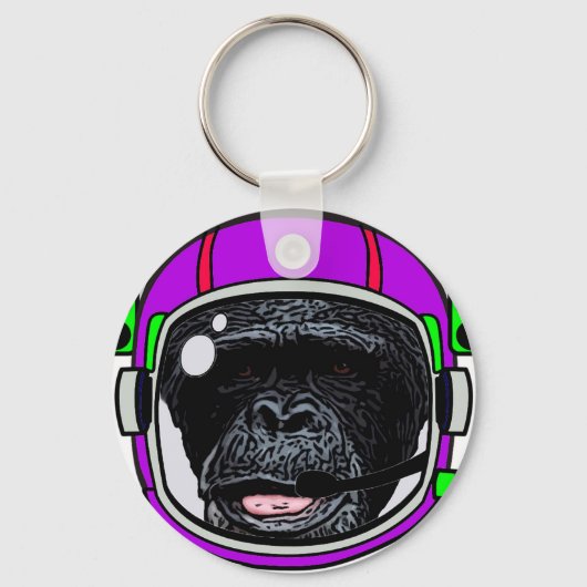 Space Chimp Sleutelhanger (Voorkant)