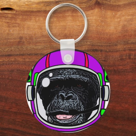 Space Chimp Sleutelhanger (Voorkant)