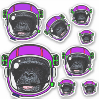 Space Chimp Sticker