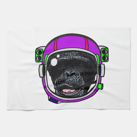 Space Chimp Theedoek (Horizontaal)