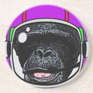 Space Chimp Zandsteen Onderzetter