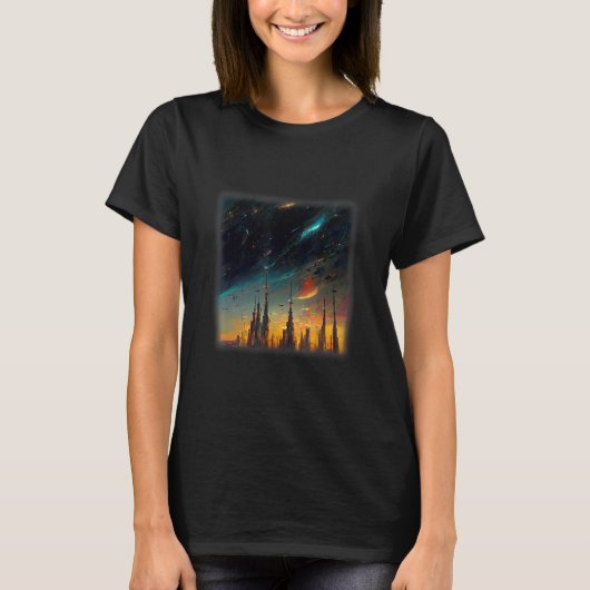 Space City Artwork T-shirt (Voorkant)