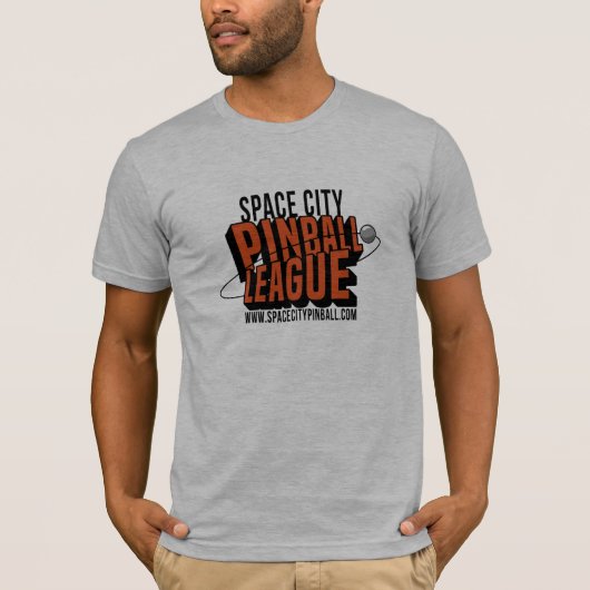 Space City Pinball League T-Shirt (Voorkant)