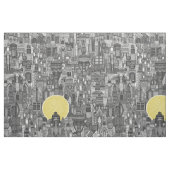 space city sun bw stof (Fat Quarter)