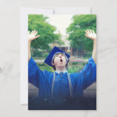 Space Classic Eenvoudig Afstuderen Kaart (Achterkant)