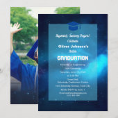 Space Classic Eenvoudig Afstuderen Kaart (Voorkant / Achterkant)