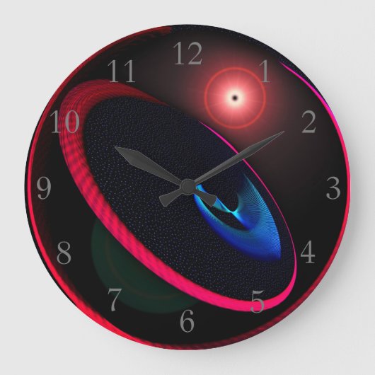 Space Clock Grote Klok (Voorkant)