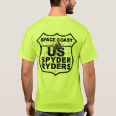 Space Coast Chapter - Logo 2-zijdige Trans T-shirt (Achterkant)