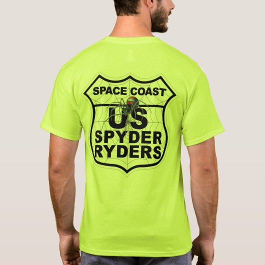 Space Coast Chapter - Logo 2-zijdige Trans T-shirt (Achterkant)