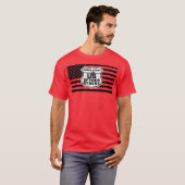 Space Coast Chapter - Zwarte Vlag en Logo T-shirt (Voorkant volledig)