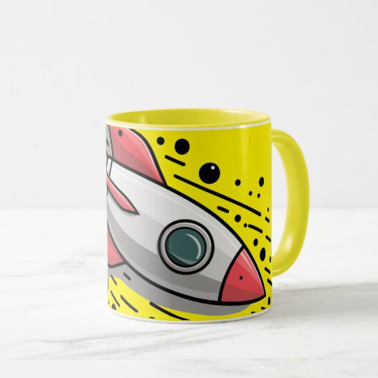Space Coffee mok (Voorkant rechts)
