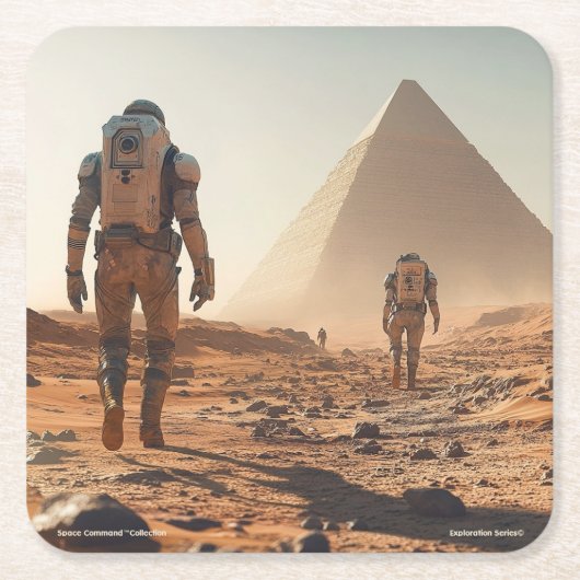 Space Command™-Collectie – Verkenningsreeks Kartonnen Onderzetters (Voorkant)