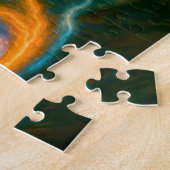 Space-controlling mage in cosmic oil painting legpuzzel (Zijkant)