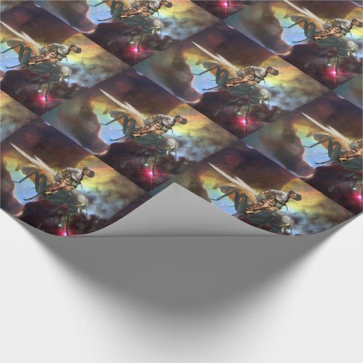 Space Cowboy Cadeaupapier (Hoek)